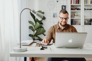 Image of man on laptop