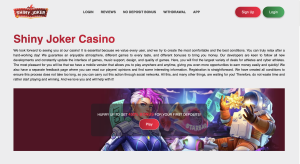 Image of Shiny Joker Casino Website