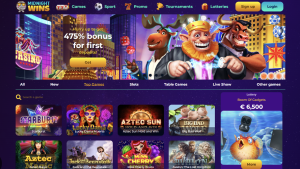 Image of Midnights Wins Casino website